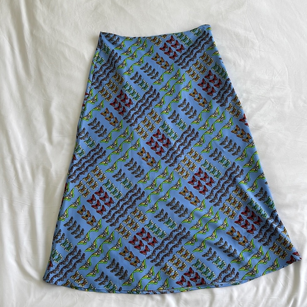 Urban Outfitters Butterfly Midi Skirt